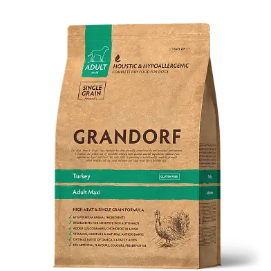 Grandorf сухой корм для взрослых собак крупных пород, индейка