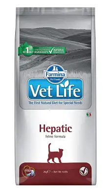 Farmina Vet Life сухой корм  для кошек при хронической печеночной недостаточности (hepatic)